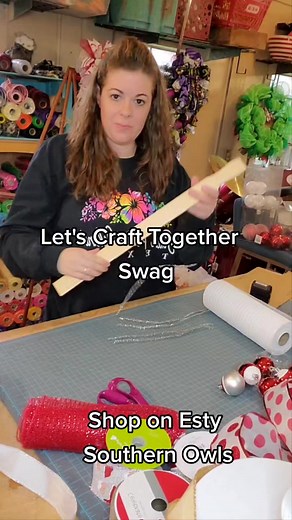 Let's Craft together Full video Swag #tutorial #howto #craft #crafttok #fyp #wreathmaker #wreath #swag