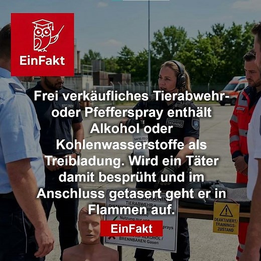 Lebensgefahr durch Pfefferspray & Taser! 🚨🔥 | Die unsichtbare Feuer-Falle | EinFakt