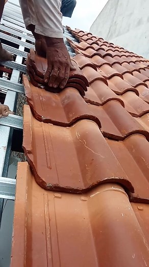 Tile roof installation methods #building #satisfying #construction | Jeirona Bourjon