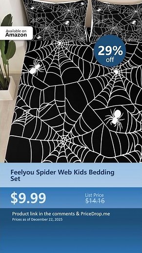 Feelyou Spider Web Kids Bedding Set