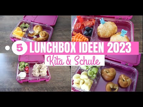5 EINFACHE LUNCHBOX IDEEN 2023| SNACK IDEEN| KITA & SCHULE| Fräulein Jasmin