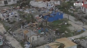 Absolute devastation over Barbuda from Hurricane Irma. Up to 95% of properties damaged in the storm reported by Prime Minister Gaston Browne. | CNN Weather