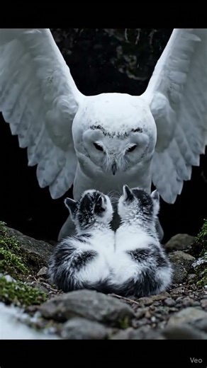 I found a kitten shivering in front of a cave and hugged it