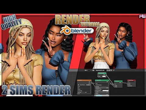 HIGH-QUALITY BLENDER RENDER 2 SIMS TUTORIAL *BEGINNER FRIENDLY* | Sims 4 In-Depth Tutorial