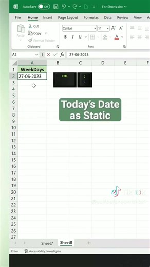 Fill weeks Days Only in excel #viral #trendingnow #excel