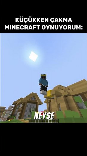 KÜÇÜKKEN ÇAKMA MINECRAFT OYNUYORUM: #minecraft #mizah #keşfet