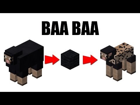 Minecraft Black Sheep sings Baa Baa Black Sheep