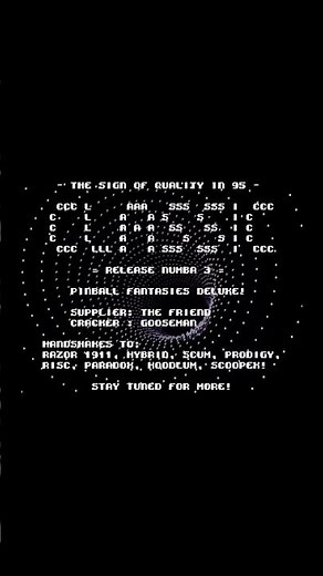 Pinball Fantasies Deluxe PC Cracktro by Classic | #amiga #cracktro #demoscene #retro #retrogaming