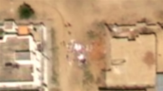 Sudan satellite images show stains resembling blood