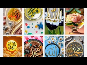 Allah Name wallpaper || Muhammad Name wallpaper || Islamic wallpaper 💕💕💕#allah #beautiful