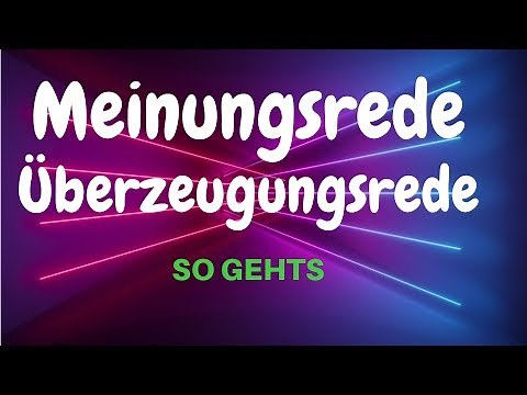 Writing an opinion speech / persuasive speech ✅ Examples