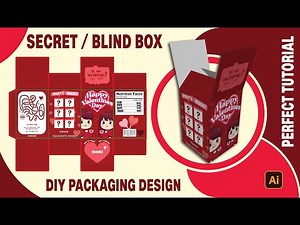 Secret / Blind Box Packaging Design – Adobe Illustrator Tutorial | Valentine’s DIY Gift Box