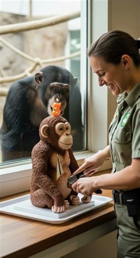 The zookeeper cut a birthday cake and then surprised the lions #zoo #birthday #animals