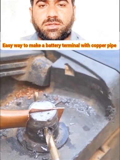 Easy way to make a battery terminal from copper pipe
