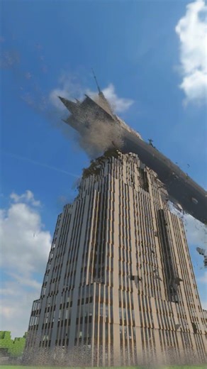 Zeppelin Destroys New York Building