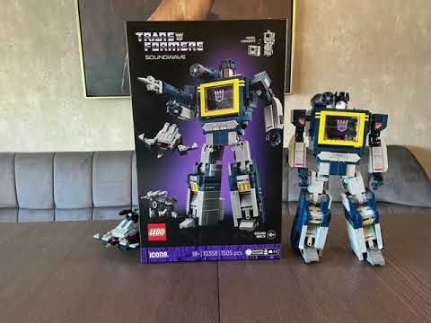 New LEGO Transformers Soundwave (10358) Reveal & Build