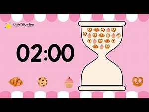 Sweet Treats Bakery Timer – 2 Minute Countdown Timer For Kids With Bell Warning | Classroom Timer