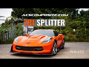ACS Composite C7 Corvette ZR1 Front Splitter | PN 45-4-215 | Fits C7 Stingray, Grand Sport, & Z06
