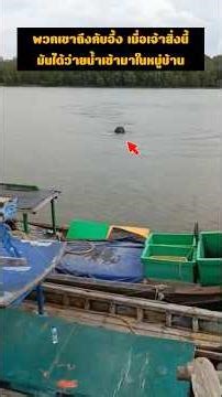 They were stunned...when this thing swam into the village.