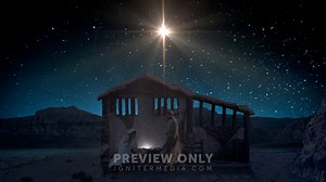 Starry Night Nativity - 4 - Worship Backgrounds