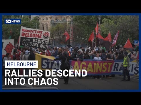 Tensions Flare As Thousands Join Anti-Immigration & Counter Protests Across Australia | 10 News