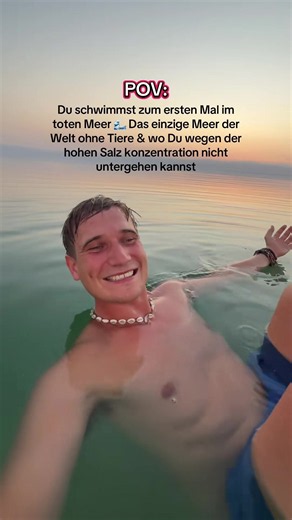 Im Toten Meer kann man nicht untergehen 😳