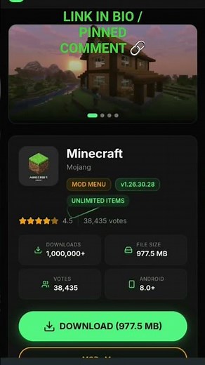 Minecraft PE 1.26.30.28 MOD MENU (Unlimited Items & God Mode) 🛠️