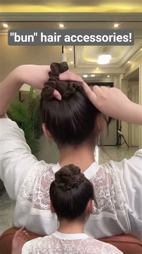 Learn how to create a voluminous, bud-like bun using "bun" hair accessories!