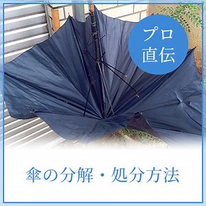 【すぐ解決】傘の適切な処分・分解方法 – 動画あり