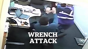 Moment 'jealous' married headmaster attacks his love rival deputy with a wrench after believing they BOTH had secret affair with same colleague