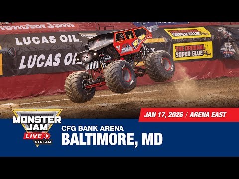 Monster Jam: Baltimore, MD - 3 (Full Event) | Jan 17, 2026 | Arena East