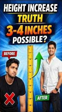 Height Increase Truth | 3–4 Inch Possible? Real Reality #workout #growth #bodygrowth #shorts
