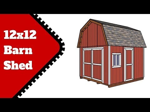 12x12 Shed Plans - Gambrel Design