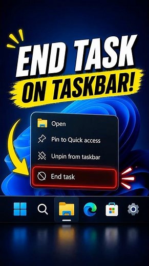 Windows 11 Has a Hidden “End Task” Shortcut!