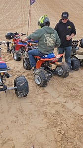 @desert_crystal_racing with some 2step Tuesday 🔥🔥🏁 on his cbr 300cc custom trikes with Loko Front Suspension. #atc70 #cbr300r #glamis #dunes | Loko ATC70