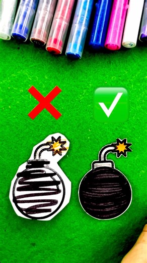 Messy vs Clean Bomb 💣✂️ | Coloring & Cutting