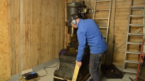 How I tested my DIY power hammer for the first time