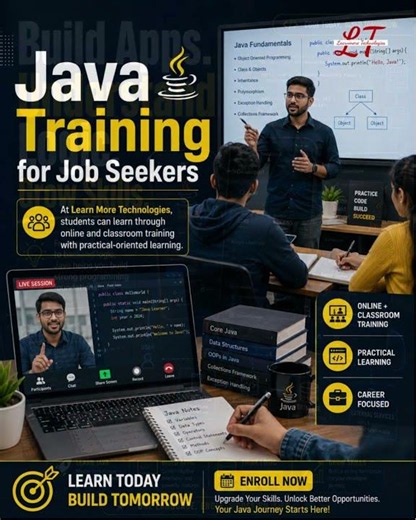 ☕ Java Training Course at Learn More Technologies
