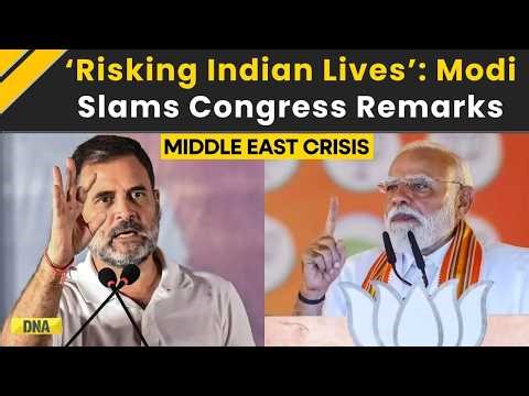 Iran Israel War: PM Modi Slams Congress For Dangerous Remarks Amid Middle East Crisis