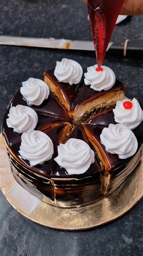 🍫 🎂 chocolate pastry 🎂 / how to make easy beautiful chocolate pastry at home #shorts #pastry #reels