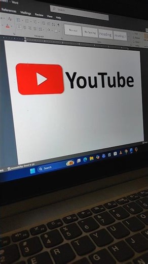 youtube logo in ms Word #iktrickss