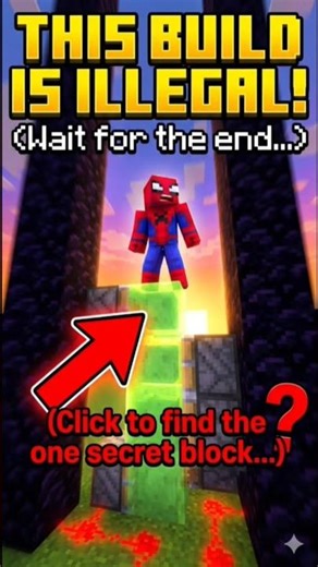 “Why ladders are useless after this” #minecraft #minecrafttips