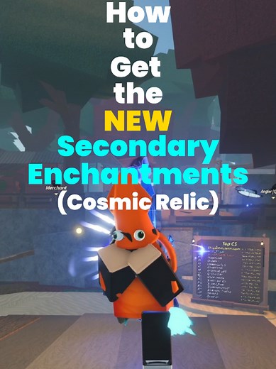 How to get the NEW Secondary Enchantments (Cosmic Relic) #fischroblox #robloxfisch #robloxfypシ #robloxfyp #roblox #fischupdate #fischcodes #fisch