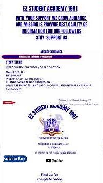The theory of production in microeconomics