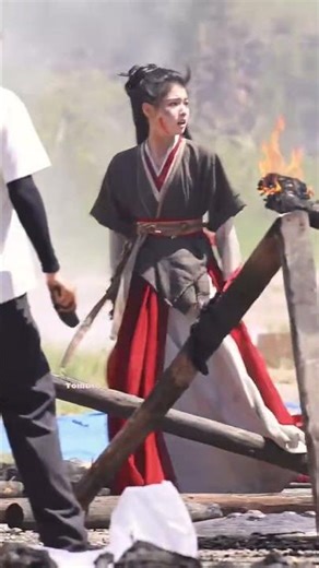 AiMi from set │Key to the Phoenix Heart #aimee #aimi #amy #trending #shorts #houminghao #cdrama