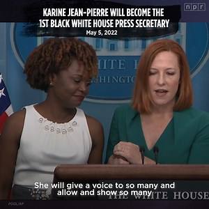 82K views · 4.7K reactions | President Joe Biden on Thursday named Karine Jean-Pierre to be the next White House press secretary, the first Black woman and openly LGBTQ person to serve in the role. Incumbent Jen Psaki is set to leave the post next week. | NPR | Facebook