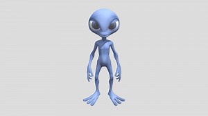 Stylized Cartoon Alien 3D Model - 3D model by idevilal