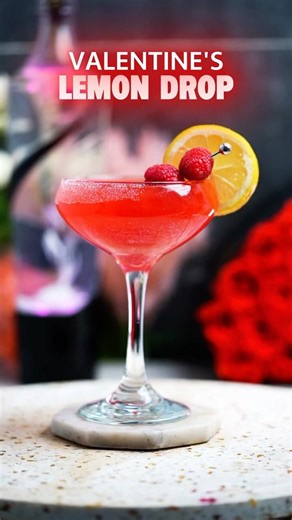 Valentines Lemon Drop 💕❤️ #bar #cocktails #recipe #cocktailbar #drink
