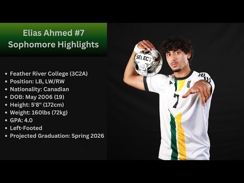 JUCO Transfer - Elias Ahmed Sophomore - LB/W 2025 FRC Highlights