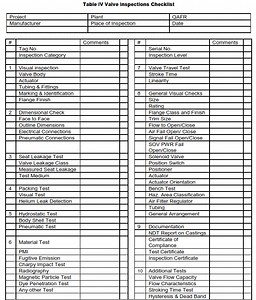 Valve Quality Inspection Levels – Control Valve Testing – PAKTECHPOINT